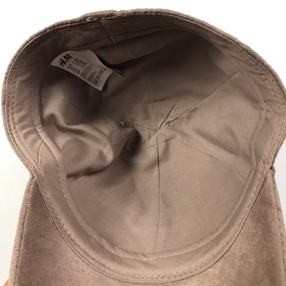 H&M Womens Faux Suede Leather Baseball Hat Cap - Picture 6 of 8
